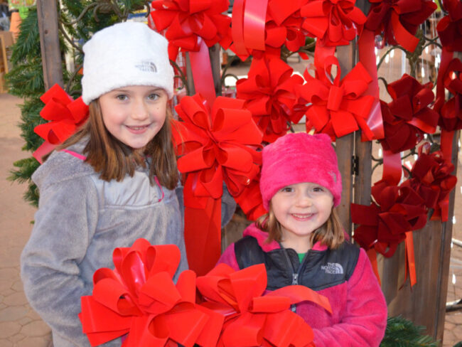 Katie (left) pictured with her little sister Caroline.