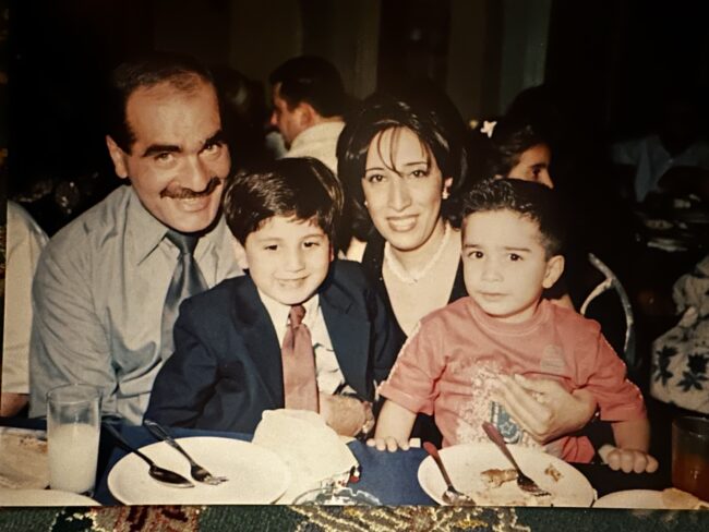 Simon Affi and his family in Syria. Photo credit: Simon Affi