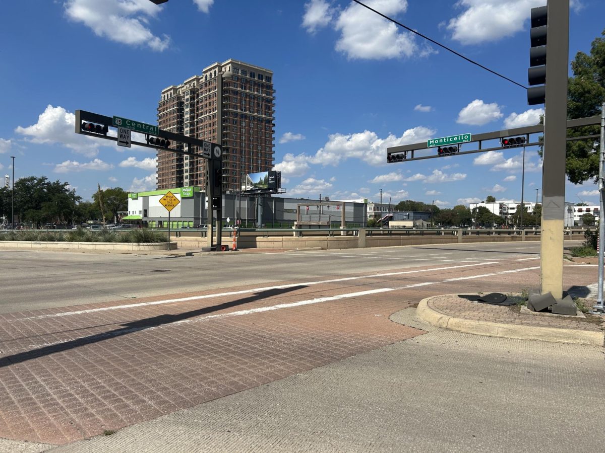 The accident occurred at the intersection of Monticello and North Central Expressway.