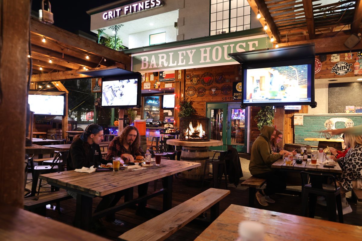 People not even watching the screens at Barley in Dallas, TX on Nov. 5, 2024.