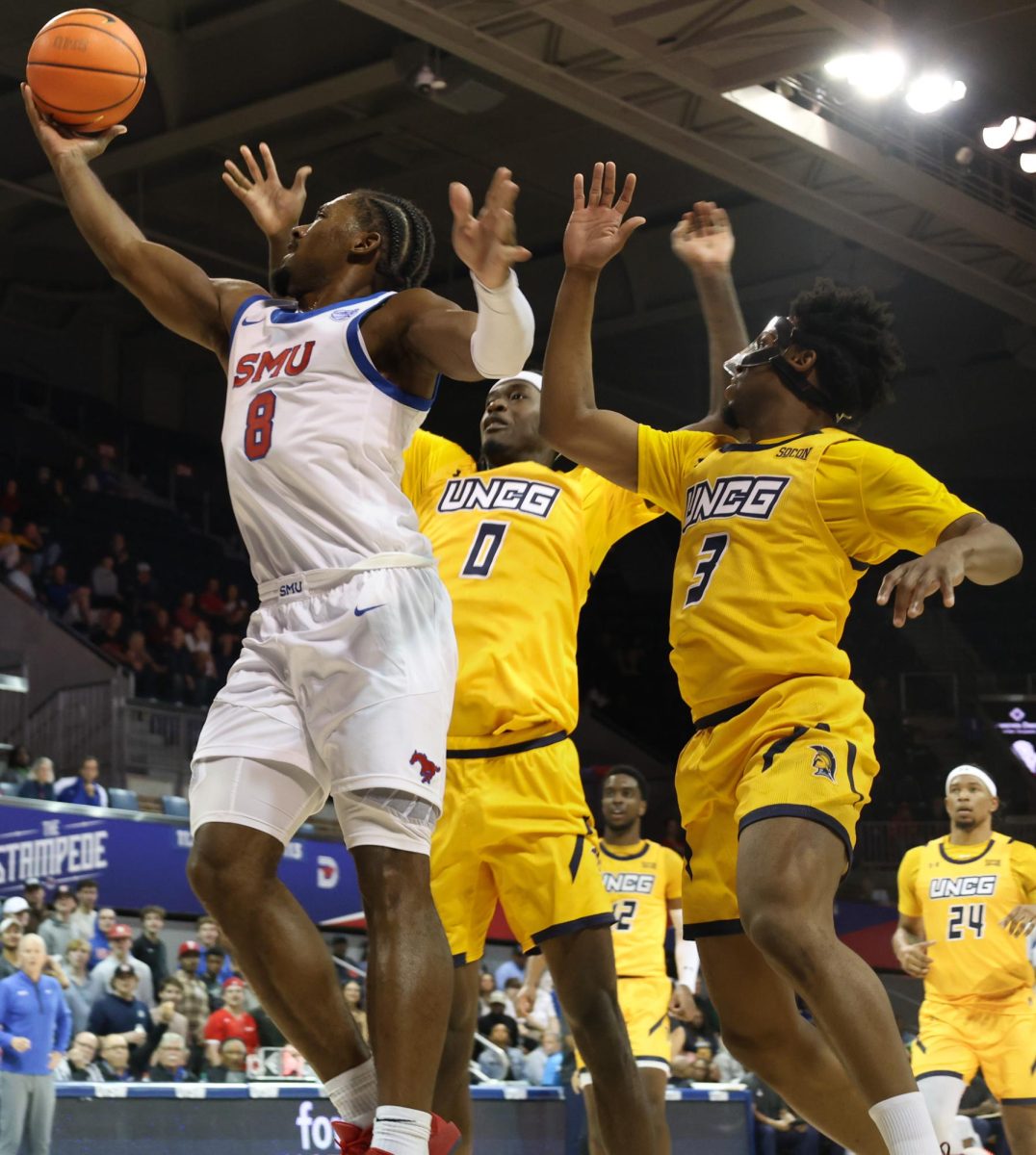 SMU men's basketball came out on top against UNC-Greensboro in Moody Coliseum. 