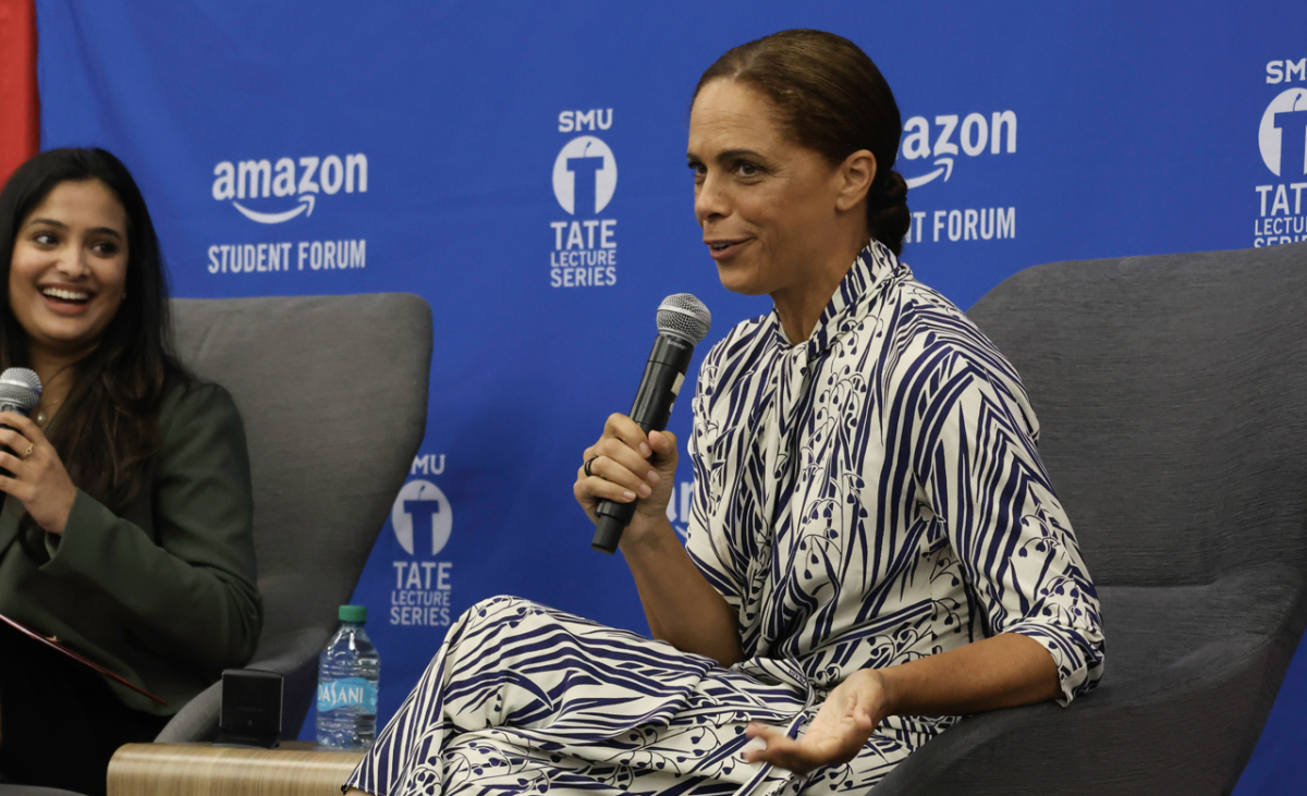 Soledad O’Brien talks about her career in journalism at the Amazon Student Forum before the Tate Lecture. 