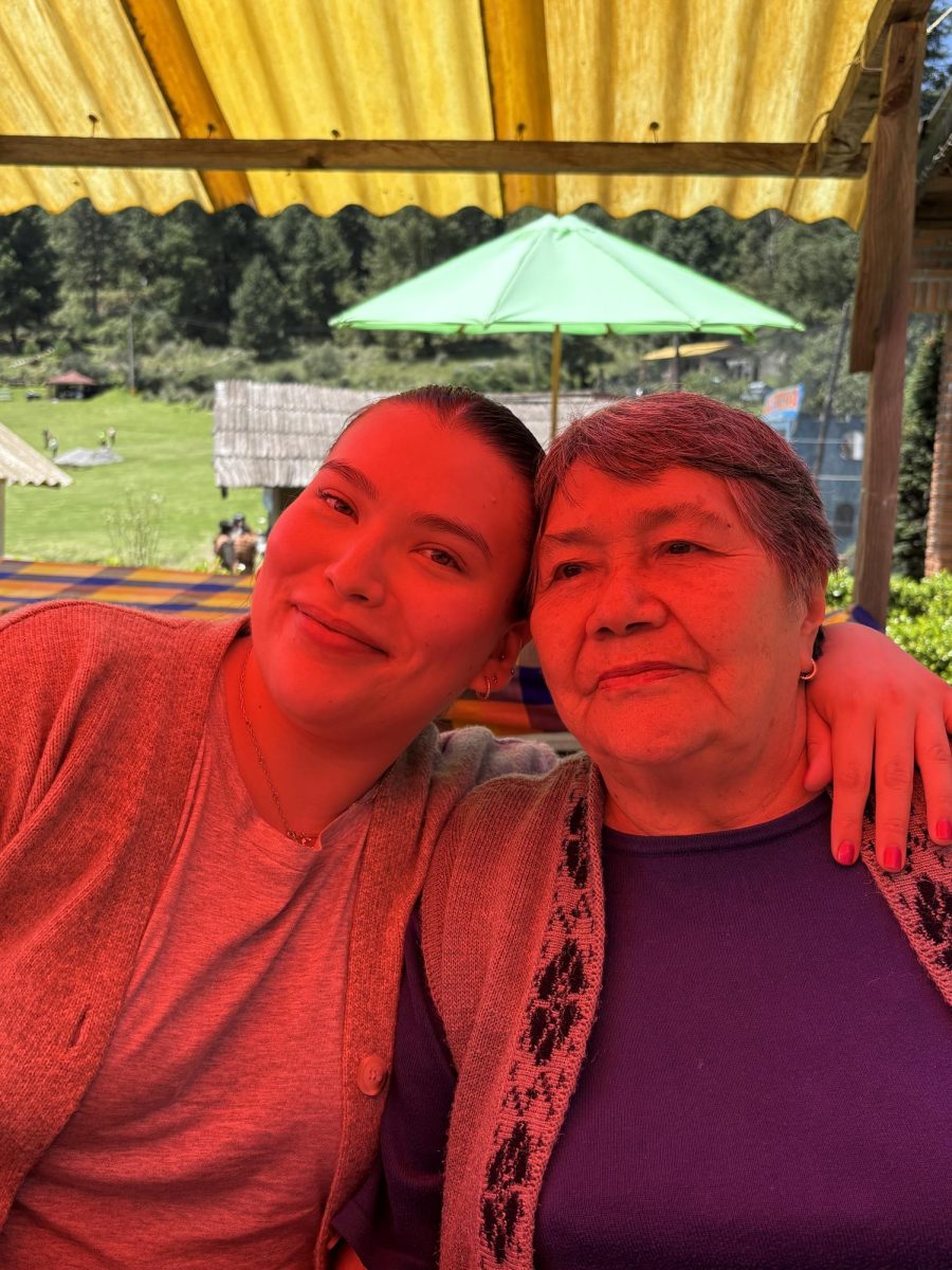 Camila Treviño and her aunt Rosario, or Tia Chayo, spend time together during Treviño's visit home to Mexico City. 