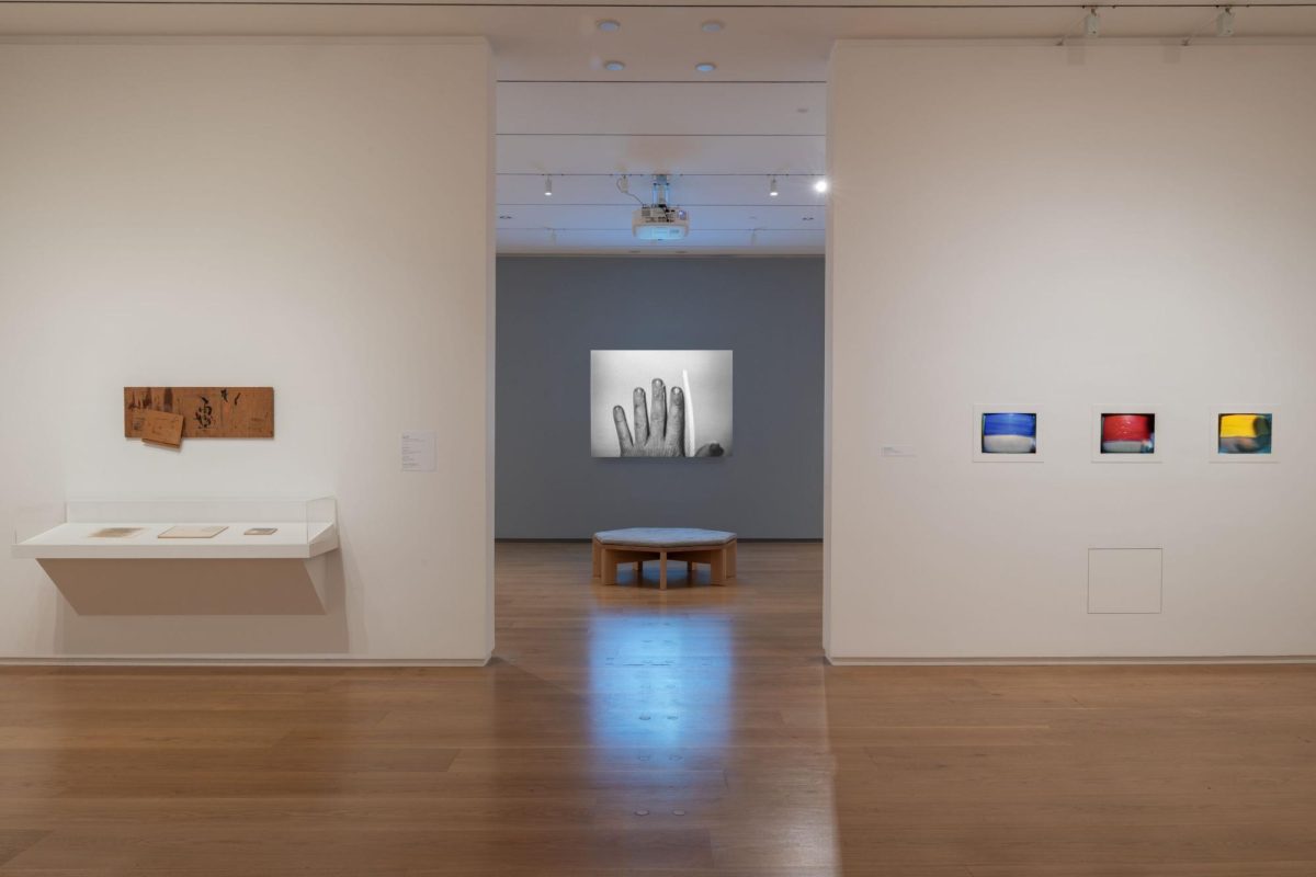 Installation view of Lines of Resolution: Drawing at the Advent of Television and Video