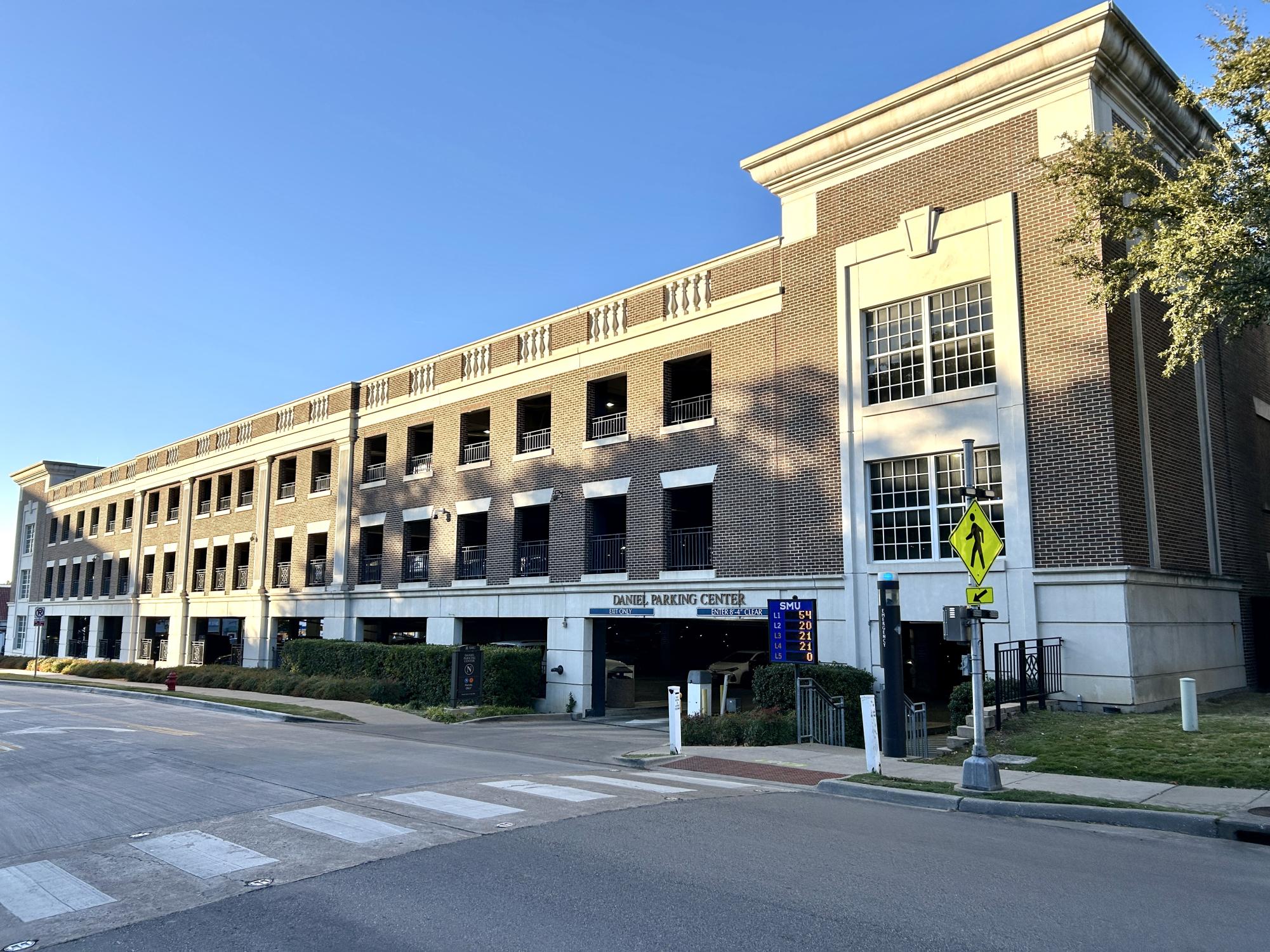 The Daniel Parking Center currently serves as the primary parking garage for law students on main campus.