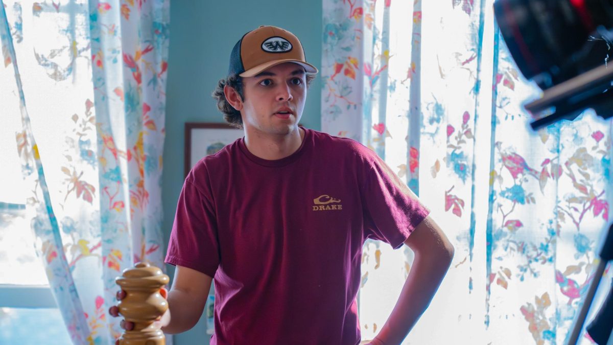 Jake Willeford on the proof-of-concept set for his upcoming film.                        